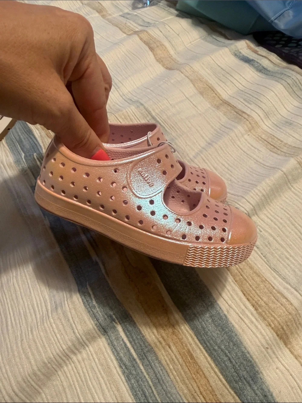 Native Shoes Toddler Jefferson Juniper Iridescent Pink